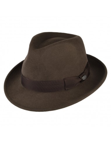 Chapeau Trilby en Laine Feutrée Maglor chocolat BAILEY les ligaments