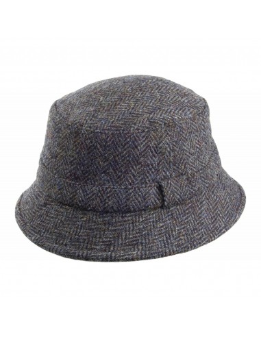 Chapeau Bob en Harris Tweed Grouse mélange de bleus FAILSWORTH votre