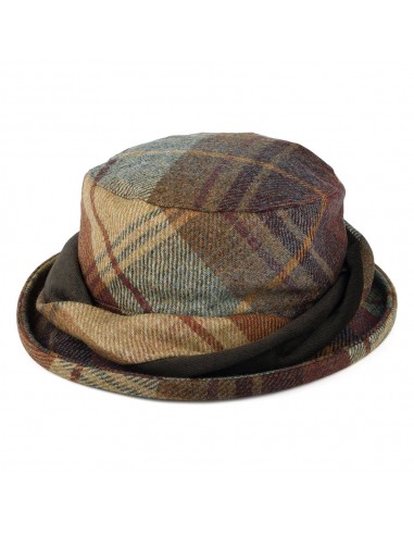 Chapeau Bob en Laine Britannique Tartan moutarde-multi FAILSWORTH Par le système avancé 