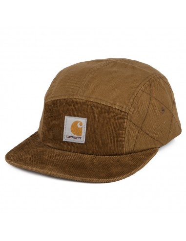 Casquette 5 Panel en Coton Bio Kirby marron CARHARTT WIP pas cher 