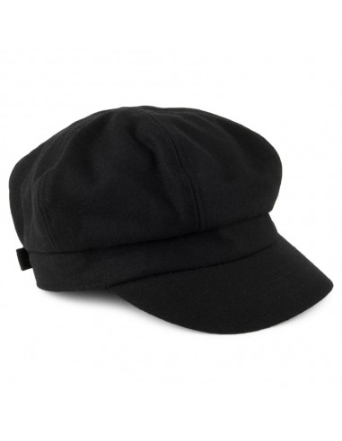 Casquette Gavroche Laine Mélangée noir SUR LA TÊTE - VENTE EN GROS outlet