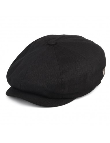 Casquette Gavroche Ample en Coton Brood noir BRIXTON en linge