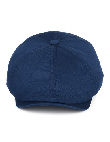 Casquette Gavroche en Coton Sergé bleu marine STETSON français