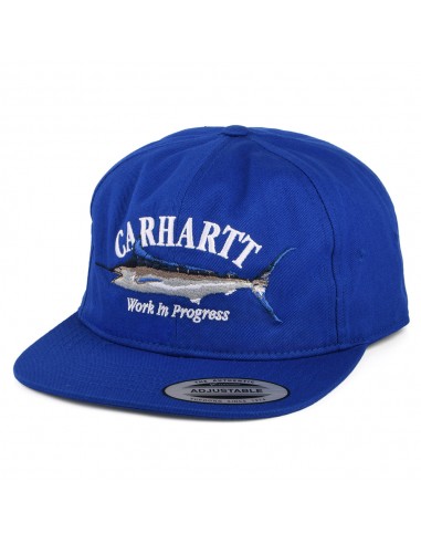 Casquette à Visière Plate en Coton Sergé Marlin bleu CARHARTT WIP vente chaude votre 