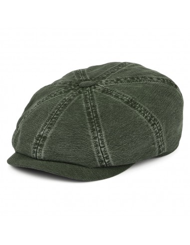 Casquette Gavroche en Coton et Lin Hatteras olive STETSON Comparez et commandez 