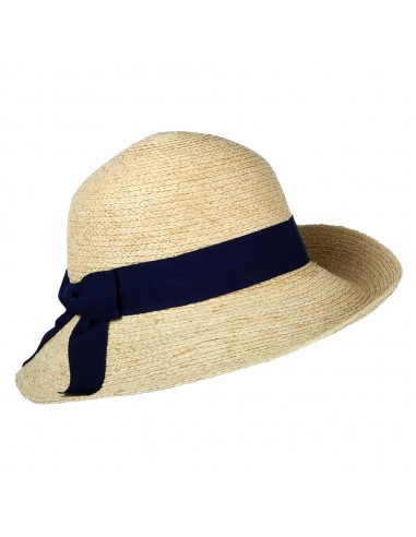 Chapeau Été en Paille Bronte naturel-bleu marine FAILSWORTH Pour