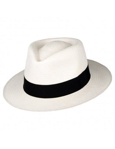 Chapeau Fedora Panama C-Crown décoloré JAXON & JAMES solde