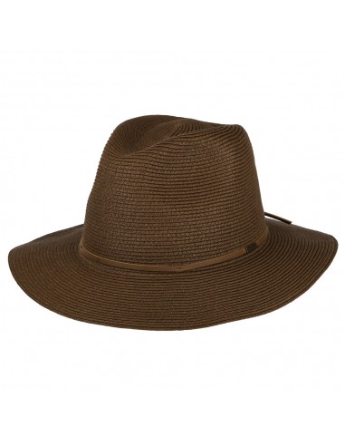 Chapeau Fedora en Paille Pliable Wesley marron BRIXTON de votre