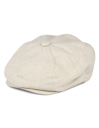 Casquette Gavroche à 8 Pans en Coton et Lin avoine CHRISTYS commande en ligne