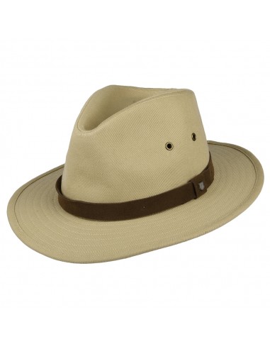 Chapeau Fedora en Coton Hydrofuge Messer X Adventure crème BRIXTON Economisez 