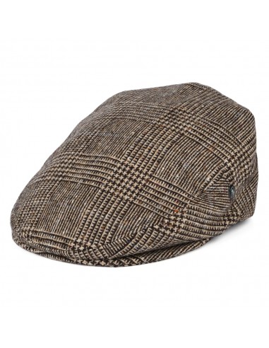 Casquette Plate en Tweed du Donegal Prince-de-Galles marron CITY SPORT pas cher chine