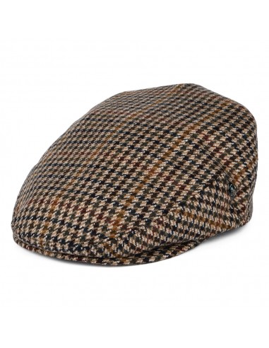 Casquette Plate Pied-de-Poule en Laine et Cachemire camel CITY SPORT en ligne des produits 