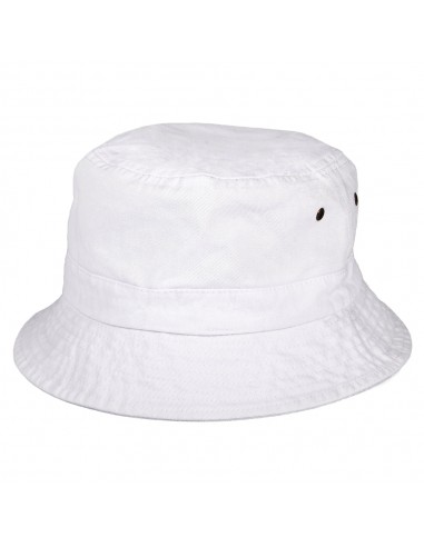 Chapeau Bob en Coton Pliable blanc JAXON & JAMES - VENTE EN GROS Vous souhaitez 