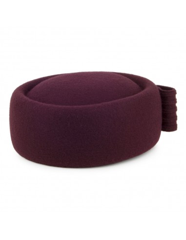 Chapeau Calot en Laine Jackie O Loop Bow bordeaux WHITELEY Venez acheter