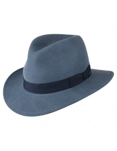 Chapeau Fedora Déformable Hydrofuge Curtis en Laine Feutrée bleu BAILEY Les êtres humains sont 