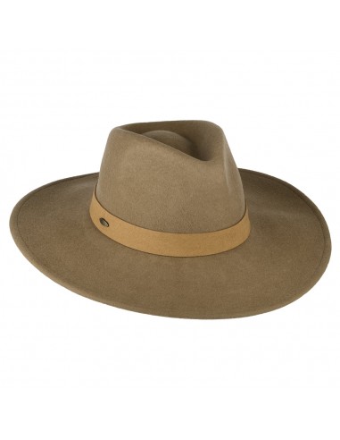 Chapeau Fedora Safari en Laine Feutrée Inaki camel SCALA online