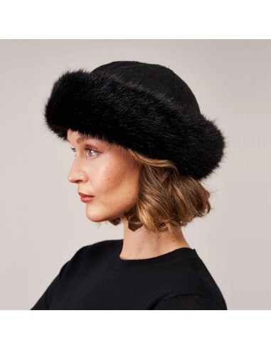 Chapeau Hiver en Fausse Fourrure noir HELEN MOORE vente chaude votre 