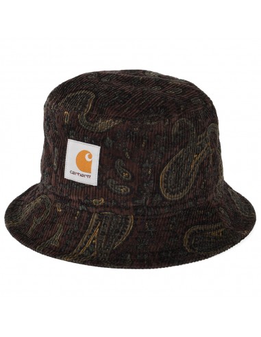 Chapeau Bob en Velours Côtelé Paisley mélange de bordeaux CARHARTT WIP Economisez 