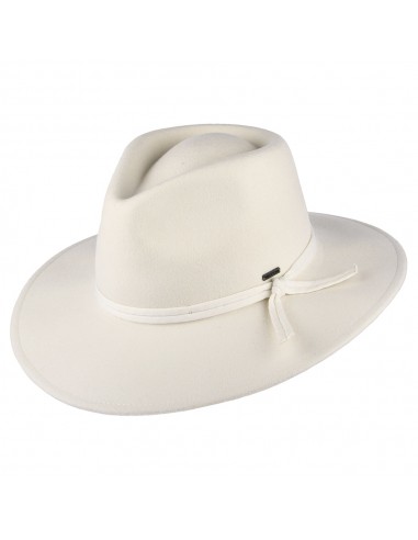 Chapeau Fedora en Laine Feutrée Pliable Joanna blanc cassé BRIXTON Par le système avancé 