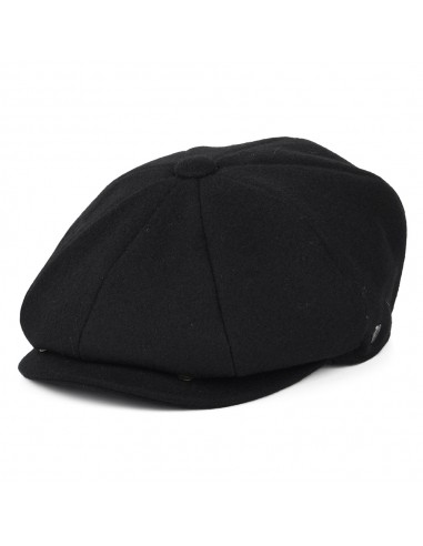 Casquette Gavroche en Laine Melton noir JAXON & JAMES - VENTE EN GROS plus qu'un jeu 