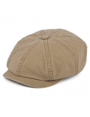 Casquette Gavroche en Coton Bio Délavé Hatteras whisky STETSON meilleur choix