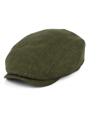 Casquette Plate en Lin et Coton Driver olive-khaki STETSON Voir les baskets