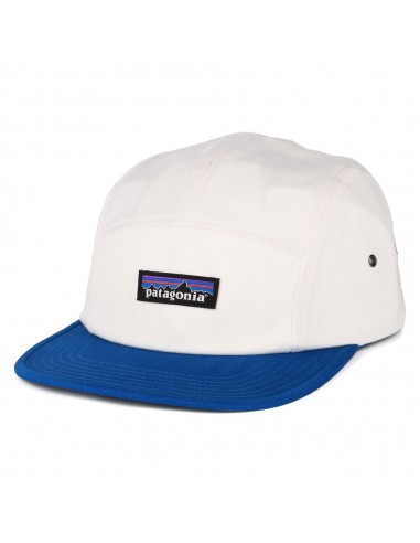 Casquette 5 Panel en Coton Bio Maclure crème-bleu PATAGONIA destockage