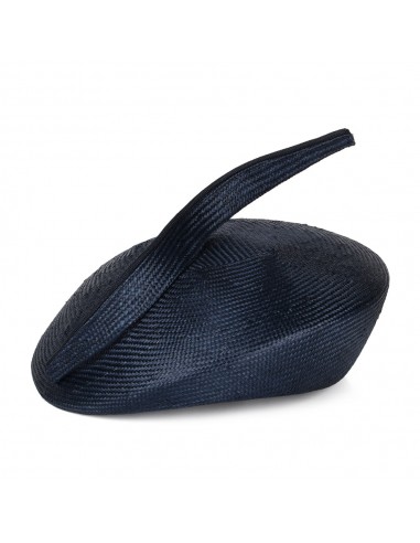 Chapeau Calot en Paille Luna bleu marine WHITELEY brillant des détails fins