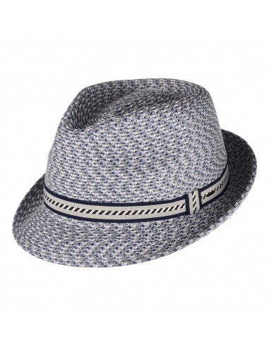 Chapeau Trilby Mannes bleu marine-crème BAILEY à prix réduit toute l'année