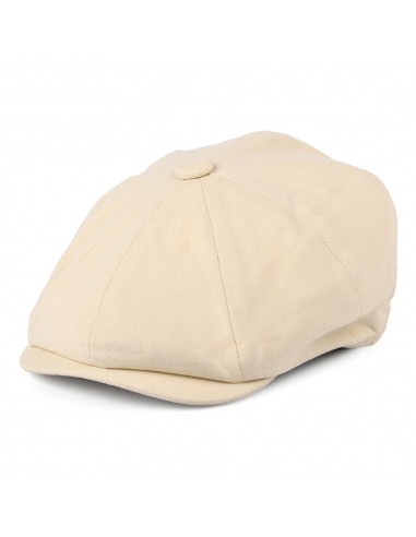 Casquette Gavroche à 8 Pans en Coton et Lin babeurre CHRISTYS Livraison rapide