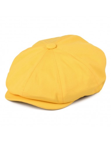 Casquette Gavroche à 8 Pans en Coton jaune CHRISTYS de pas cher