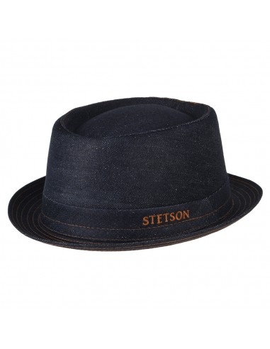 Chapeau Pork Pie en Jean bleu foncé STETSON votre restaurant rapide dans 