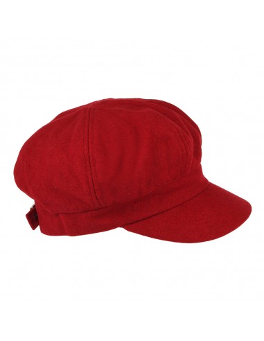 Casquette Gavroche en Laine Mélangée rouge SUR LA TÊTE - VENTE EN GROS livraison gratuite