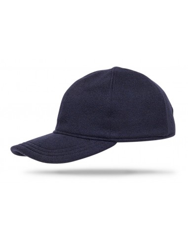 Cashmere Baseball Cap - Navy la colonne vertébrale