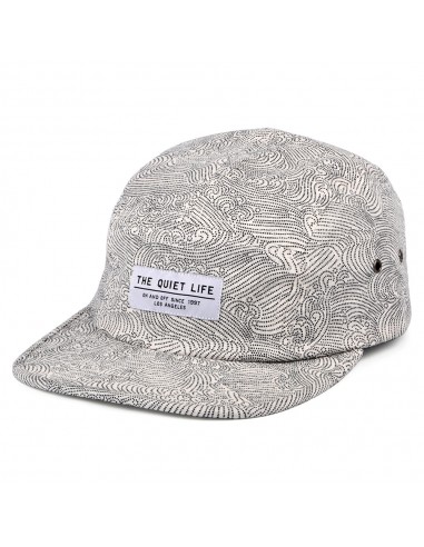 Casquette 5 Panel Waves en Coton blanc-noir THE QUIET LIFE prix