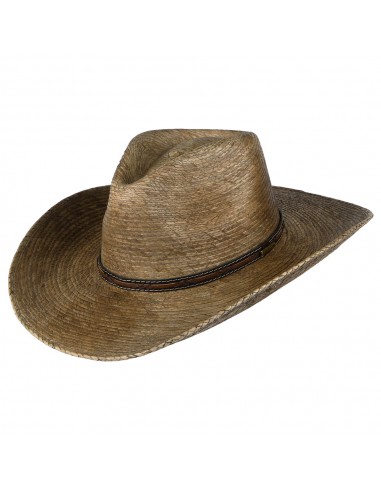 Chapeau de Cowboy Vieilli en Paille de Palme du Mexique naturel STETSON en linge