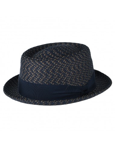 Chapeau Pork Pie Waits bleu nuit BAILEY le concept de la Pate a emporter 