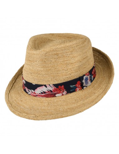 Chapeau Trilby en Raphia Crocheté Player naturel STETSON du meilleur 