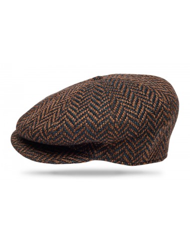 Wool Apple Jack - Brown/Blue Herringbone Fin de série