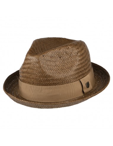 Chapeau Trilby en Paille Castor toffee-bronze BRIXTON Dans la société mordern