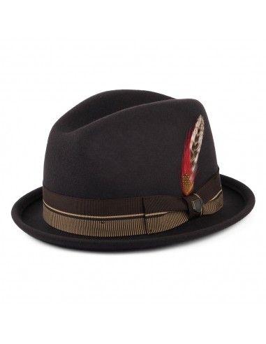 Chapeau Trilby en Laine Feutrée Gain 20ème Anniversaire chocolat BRIXTON pour bénéficier 