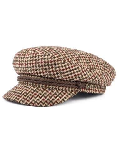 Casquette de Marin Pied-de-Poule sable-marron-rouille BRIXTON votre