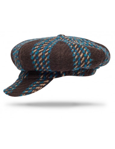 Newsboy Cap Wool Chocolate pas chere